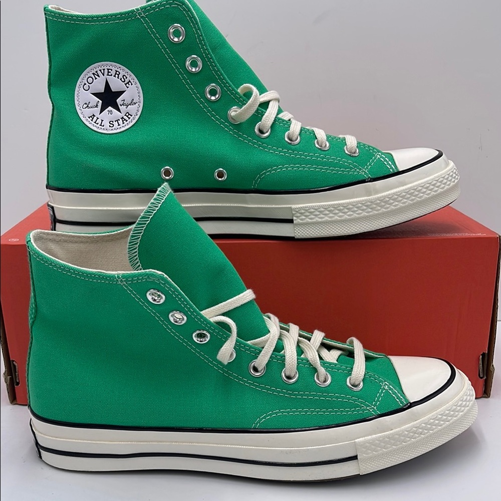 Converse WMNS Emerald High-Top Sneakers A08613F
CHUCK 70 HI
APEX GREEN/EGRET/Wht - Picture 2 of 16